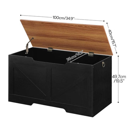 HOOBRO 39.4-inch Vintage Wooden Storage Box