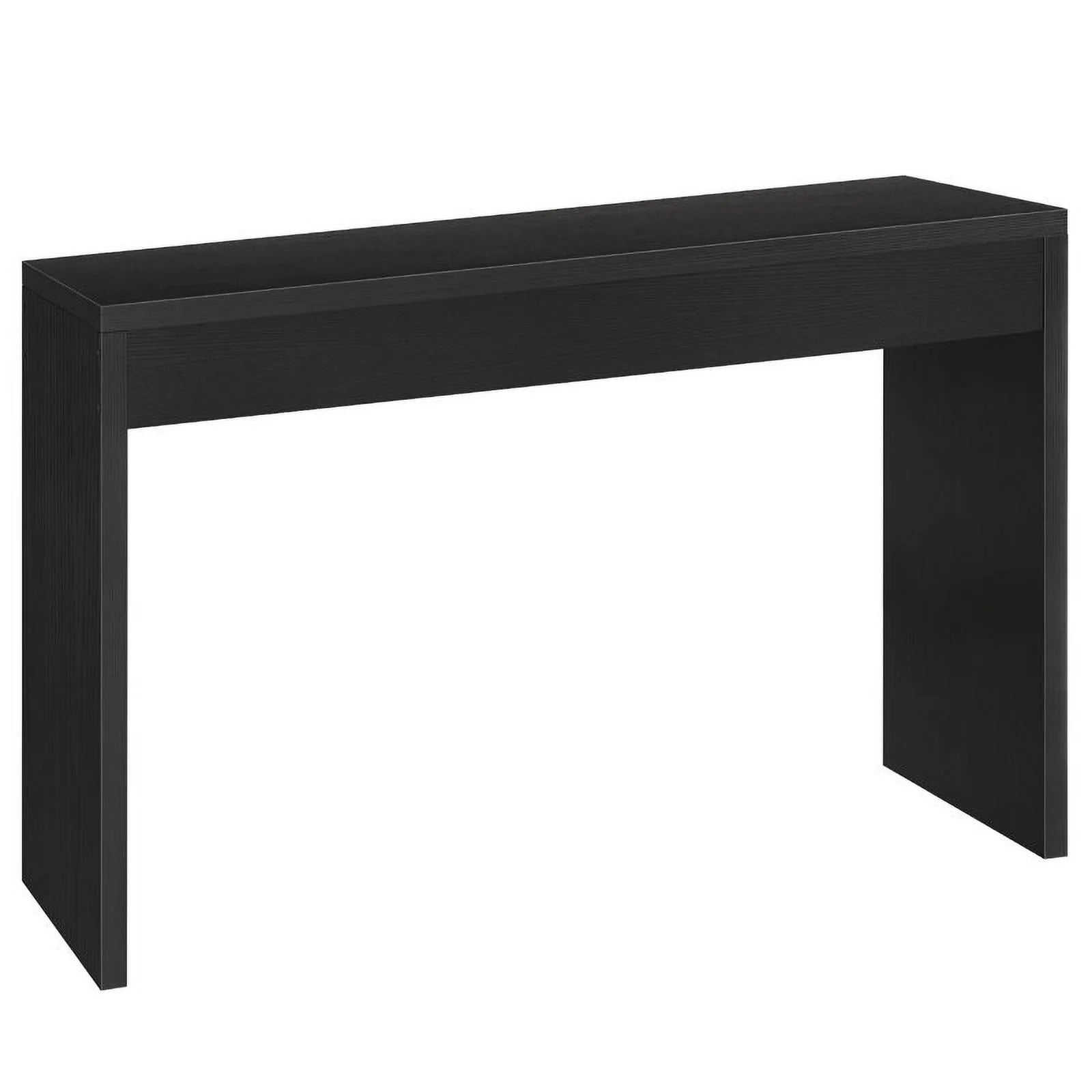 Black desk on a white background