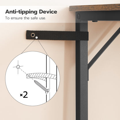 HOOBRO Console Table with Charging Station