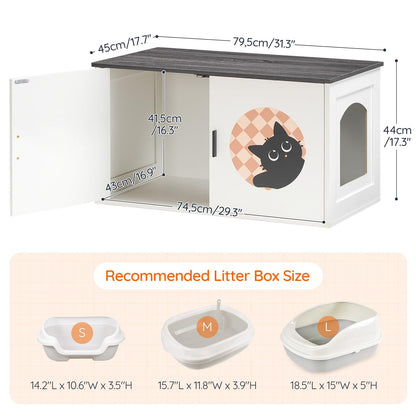 HOOBRO Hidden Cat Litter Box Enclosure Furniture