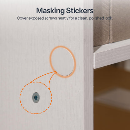 HOOBRO 9-tier Wooden L-Shaped Corner Bookshelf with Baffles