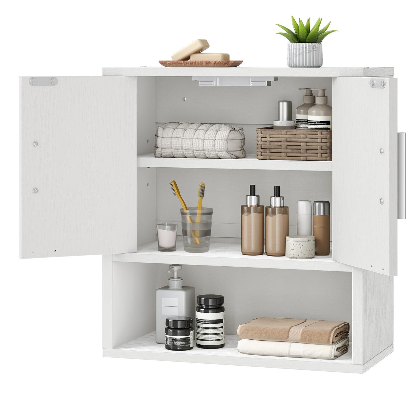 HOOBRO Bathroom Wall Cabinet & Medicine Cabinet with Adjustable Shelf
