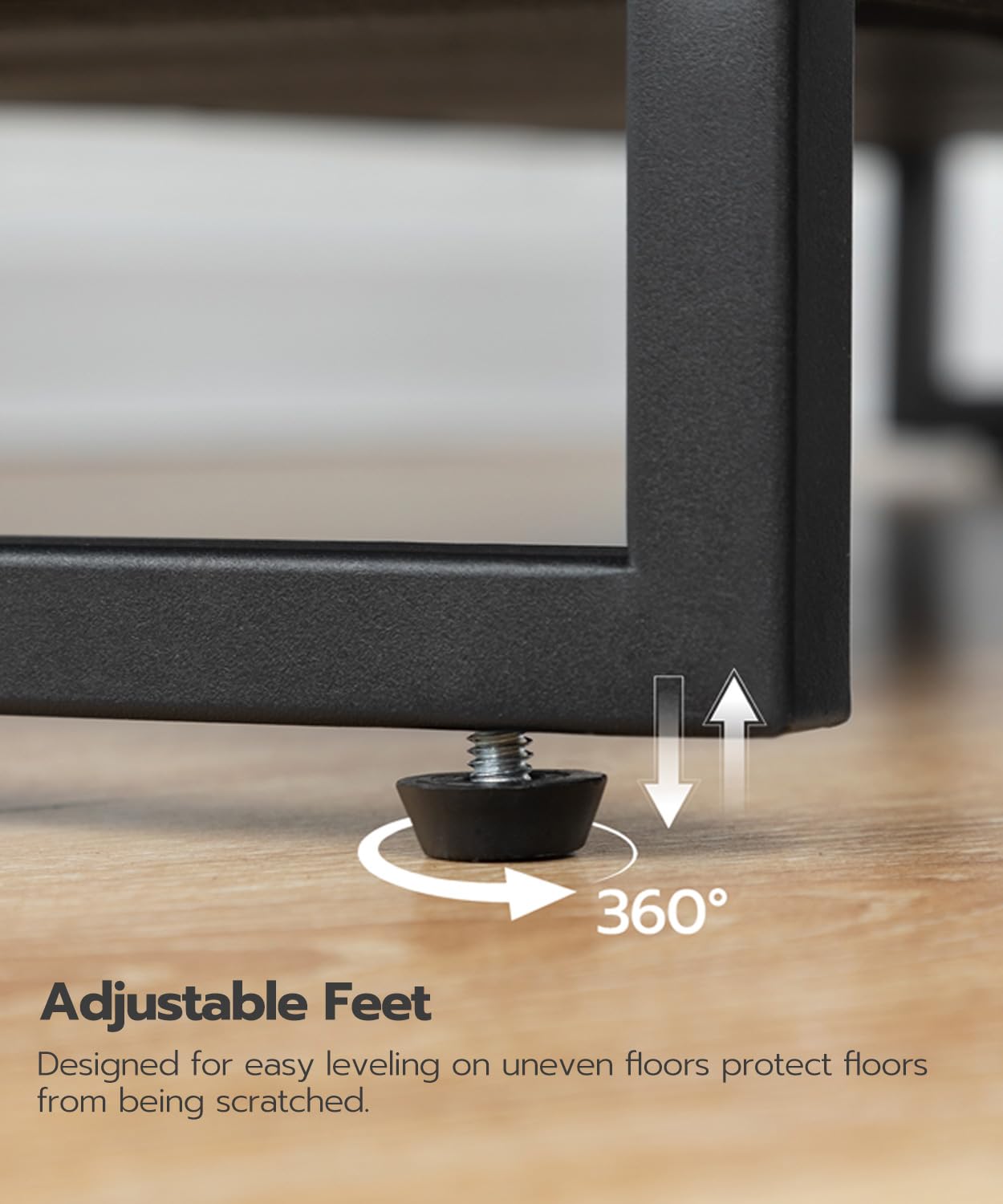 HOOBRO 4-Tier Shoe Rack with Fabric Shelves
