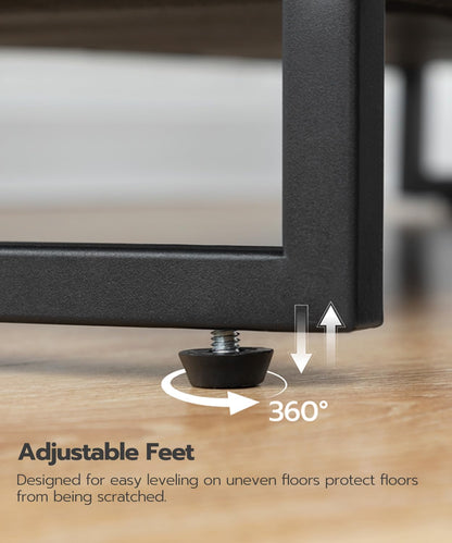 HOOBRO 4-Tier Shoe Rack with Fabric Shelves