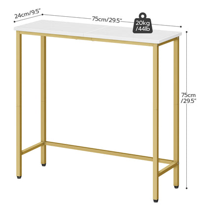 HOOBRO 29.5-inch Gold Small Entryway Table