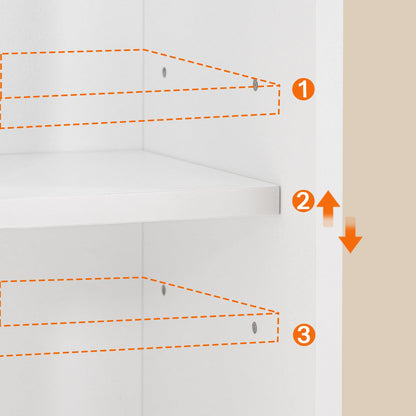 HOOBRO Farmhouse Over The Toilet Storage Cabinet