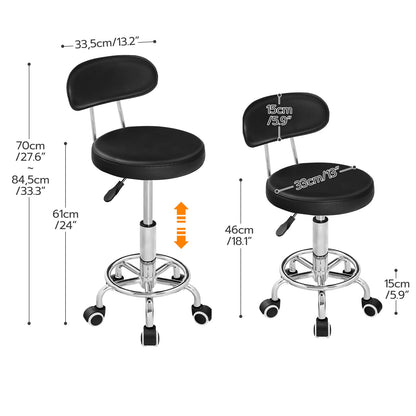HOOBRO Height-Adjustable 360° Swivel Caster Multifunctional Office Chair