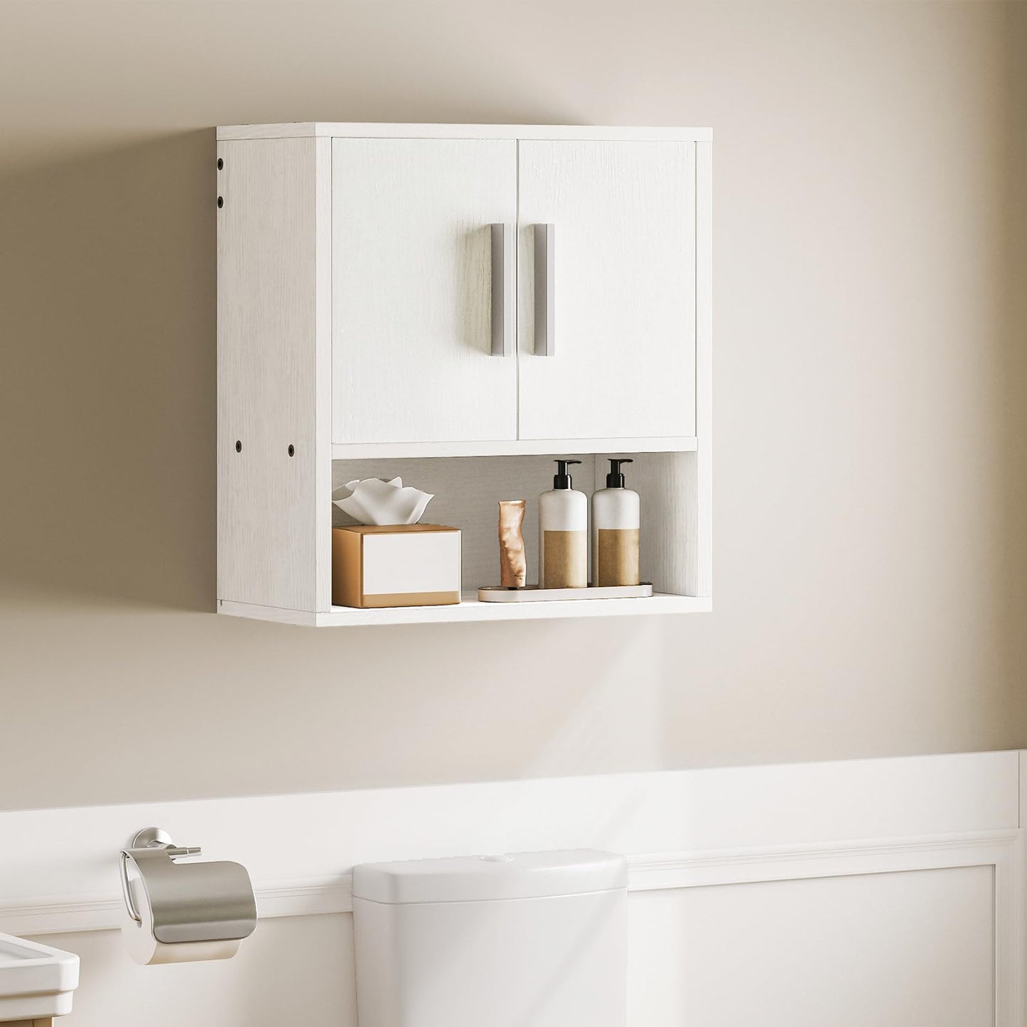 HOOBRO Bathroom Wall Cabinet & Medicine Cabinet with Adjustable Shelf