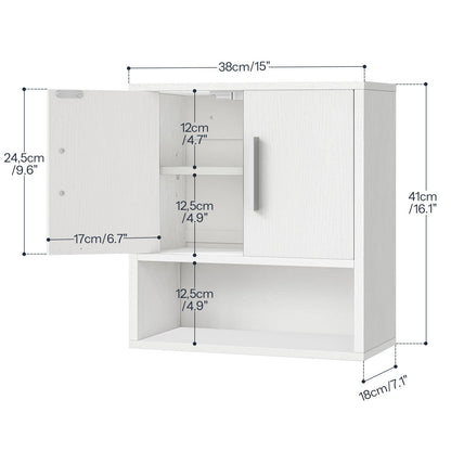 HOOBRO Bathroom Wall Cabinet & Medicine Cabinet with Adjustable Shelf
