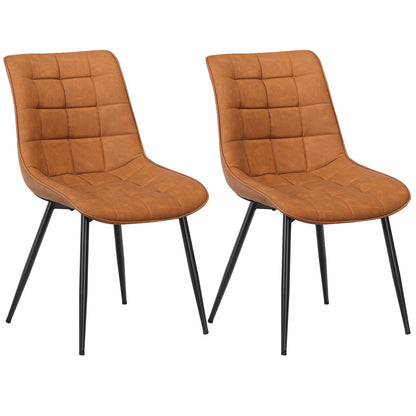 HOOBRO Modern Faux Leather Upholstered Dining Chair /2PICS