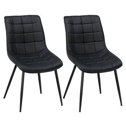 HOOBRO Modern Faux Leather Upholstered Dining Chair /2PICS