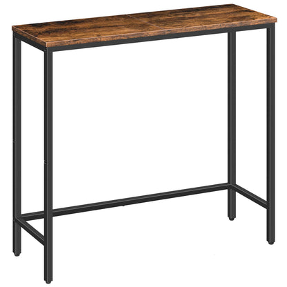 HOOBRO Retro Brown Narrow Entryway Table