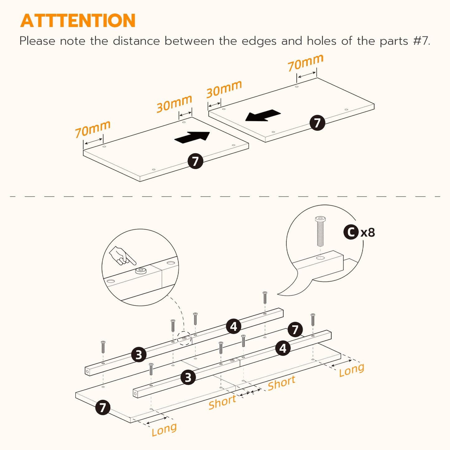 HOOBRO Retro Brown 29.5-inch Three-Tier Narrow Entryway Table