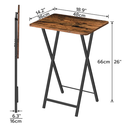 HOOBRO Folding TV Tray Tables for Small Space / 2PICS