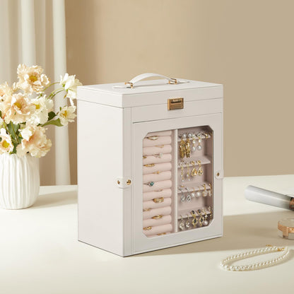 HOOBRO Jewelry Organizer Box with Mirror