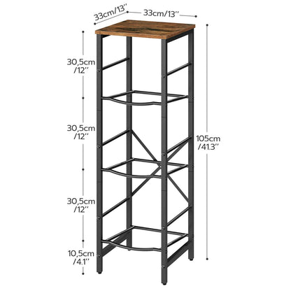 HOOBRO5 Retro Brown Three-Layer Gallon Water Bottle Rack