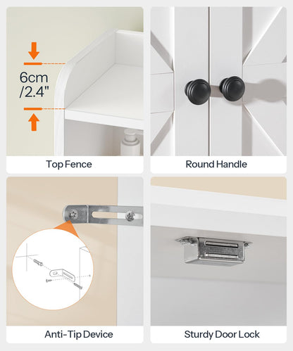 HOOBRO Farmhouse Over The Toilet Storage Cabinet
