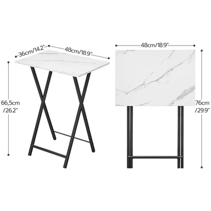 HOOBRO Sturdy, Compact, and Foldable TV Tray Table /2PICS