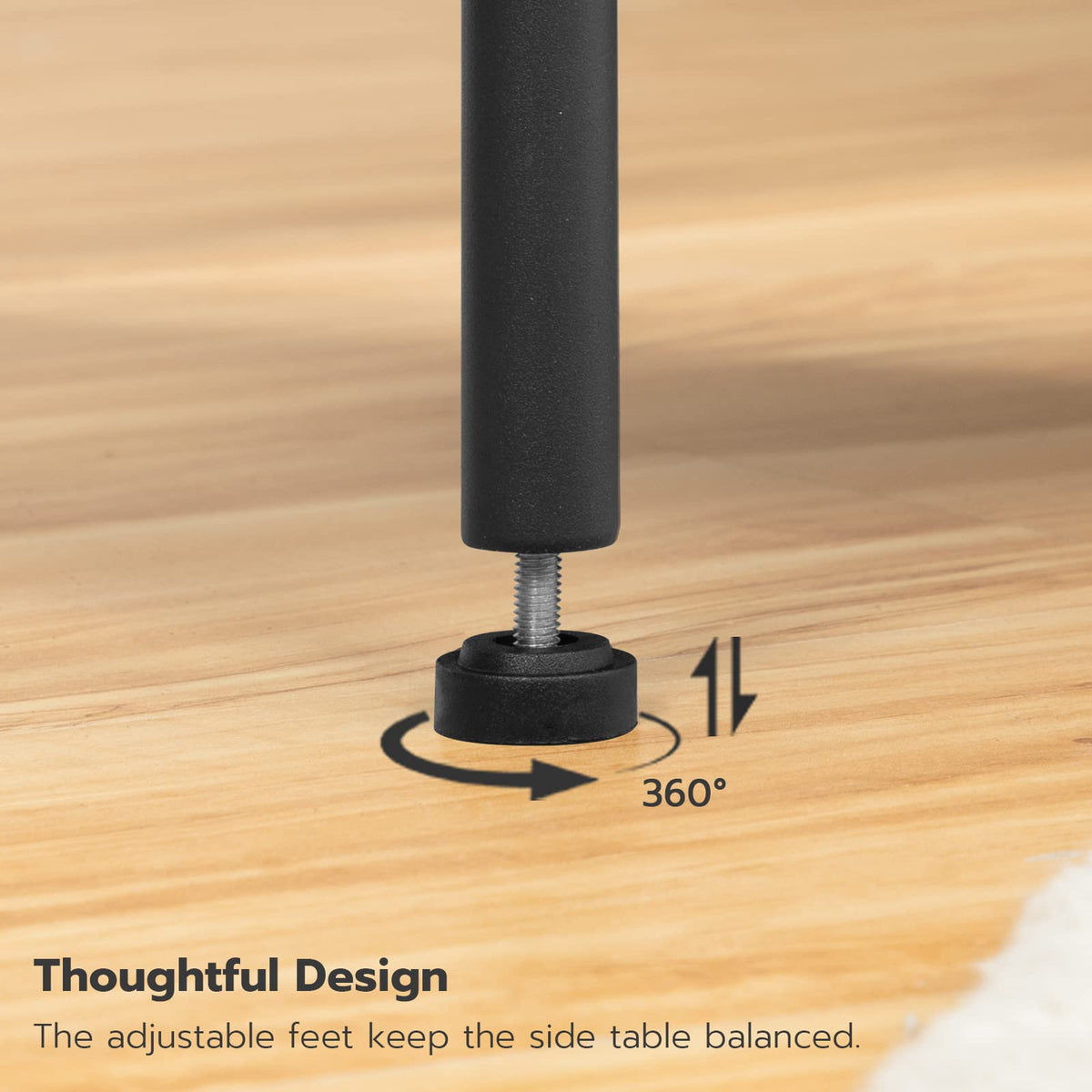HOOBRO Side Table with Charging Station, Small End Table with USB Port and Outlet, Nightstand with 2-Layer Storage Shelves for Small Spaces, Living Room, Bedroom, Stable Frame, Rustic Brown BF09UBZ01