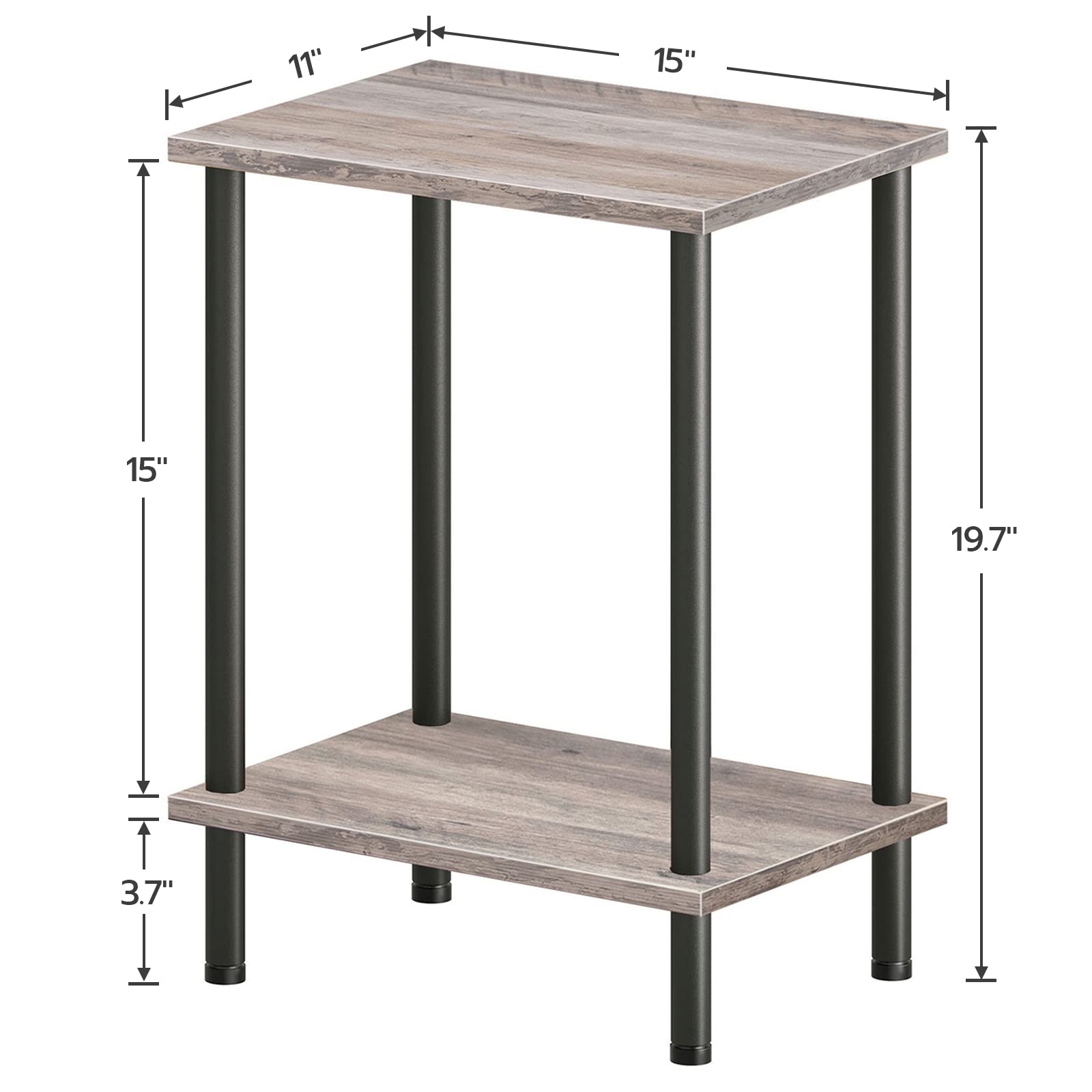 HOOBRO Versatile Side Table with Storage for Living Room