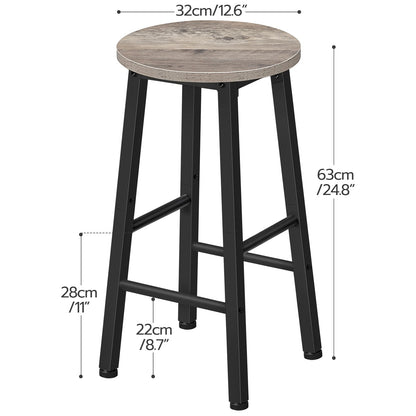 HOOBRO Greige 25.8-inch Bar Stool / 2PICS
