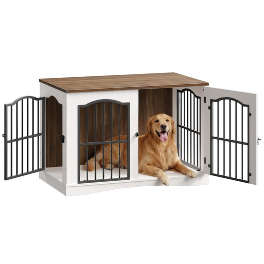 HOOBRO 39.4" Dog Crate Furniture with 3 Doors