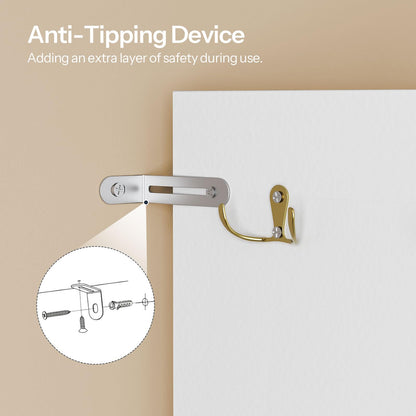 HOOBRO 10-Tier Wooden Shoe Rack Organizer with Cubbies & Fabric Drawer