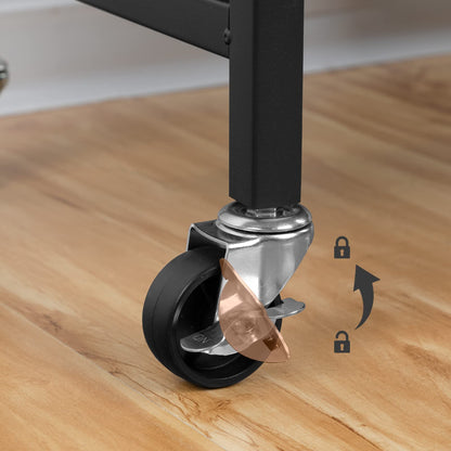 HOOBRO 3 × 11.5 Gal (43.4L) 3 Section Laundry Sorter with Wheels