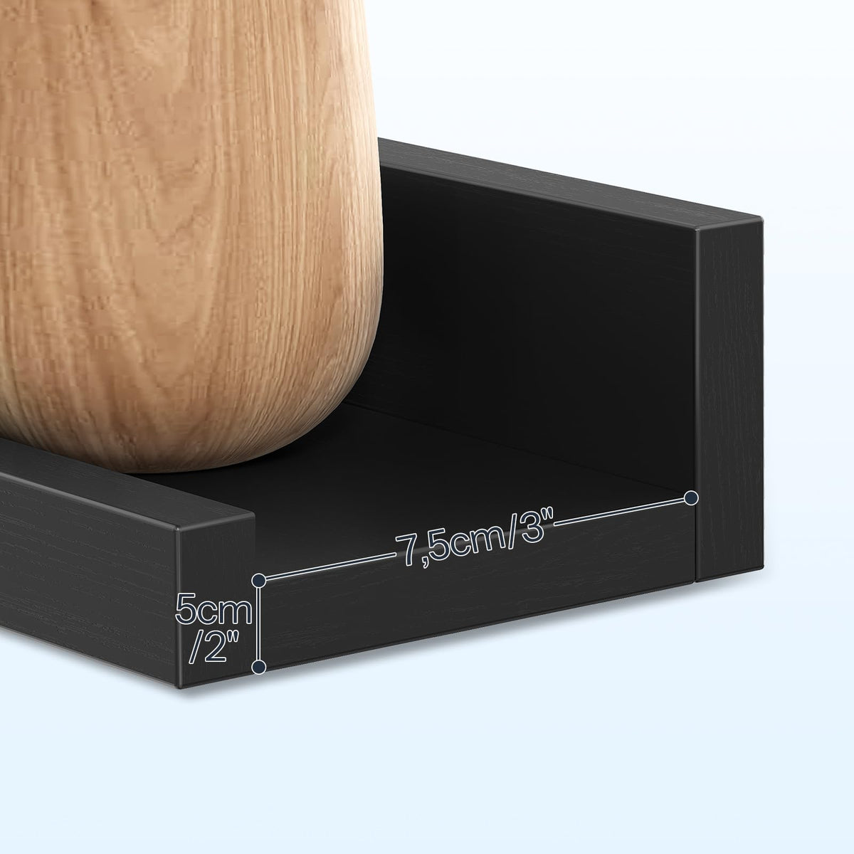 HOOBRO Floating Shelves, Wall Shelf Set of 3, 35.4 Inches Hanging Shelf