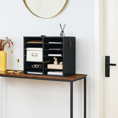 HOOBRO 12-Compartment Office File Cabinet with Adjustable Shelves