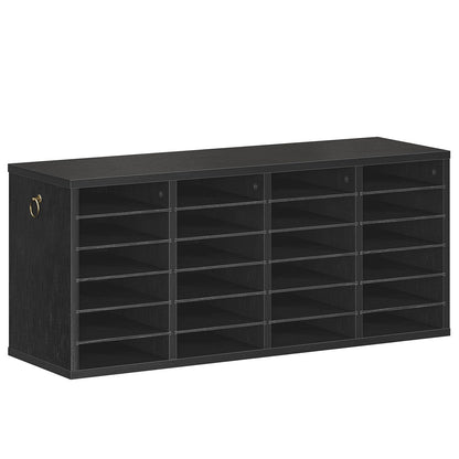 HOOBRO 24-Compartment Office Mailbox File Organizer with Adjustable Shelves