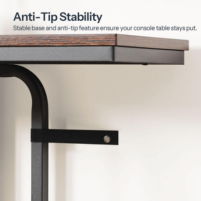 HOOBRO 2-Tier Narrow Console Table for Entryway