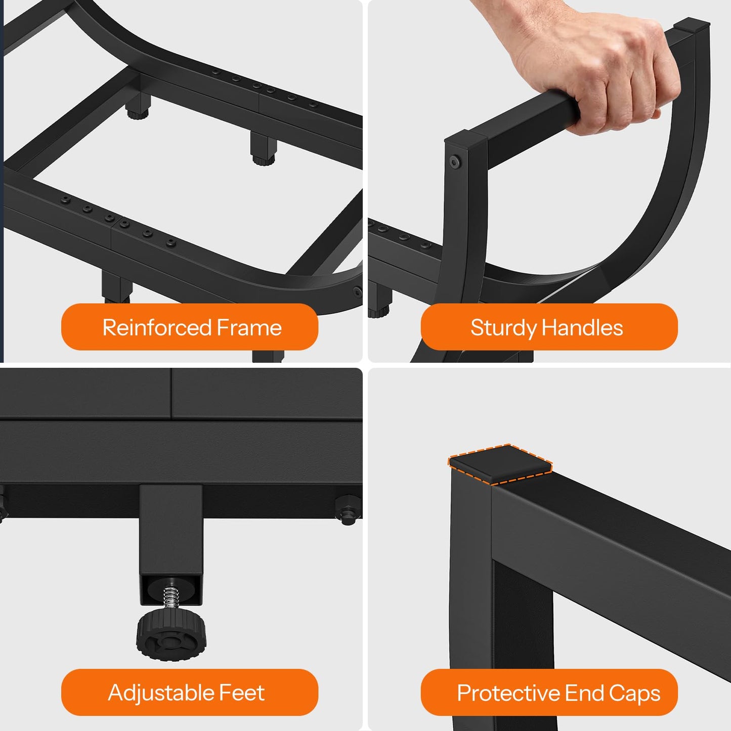 HOOBRO 32.3-inch Firewood Rack for Indoor Outdoor