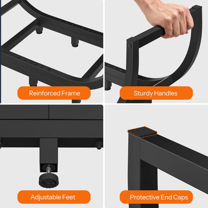 HOOBRO 32.3-inch Firewood Rack for Indoor Outdoor