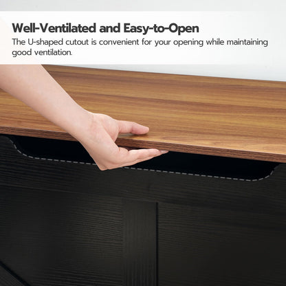 HOOBRO 39.4-inch Vintage Wooden Storage Box