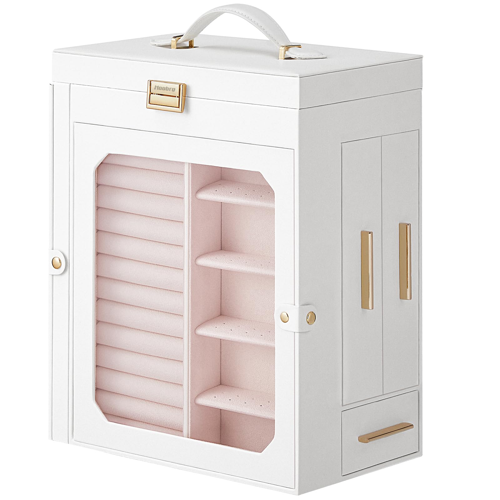 HOOBRO Jewelry Organizer Box with Mirror