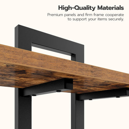 HOOBRO Brown 15-inch Wall-Mounted Shelf /2PICS