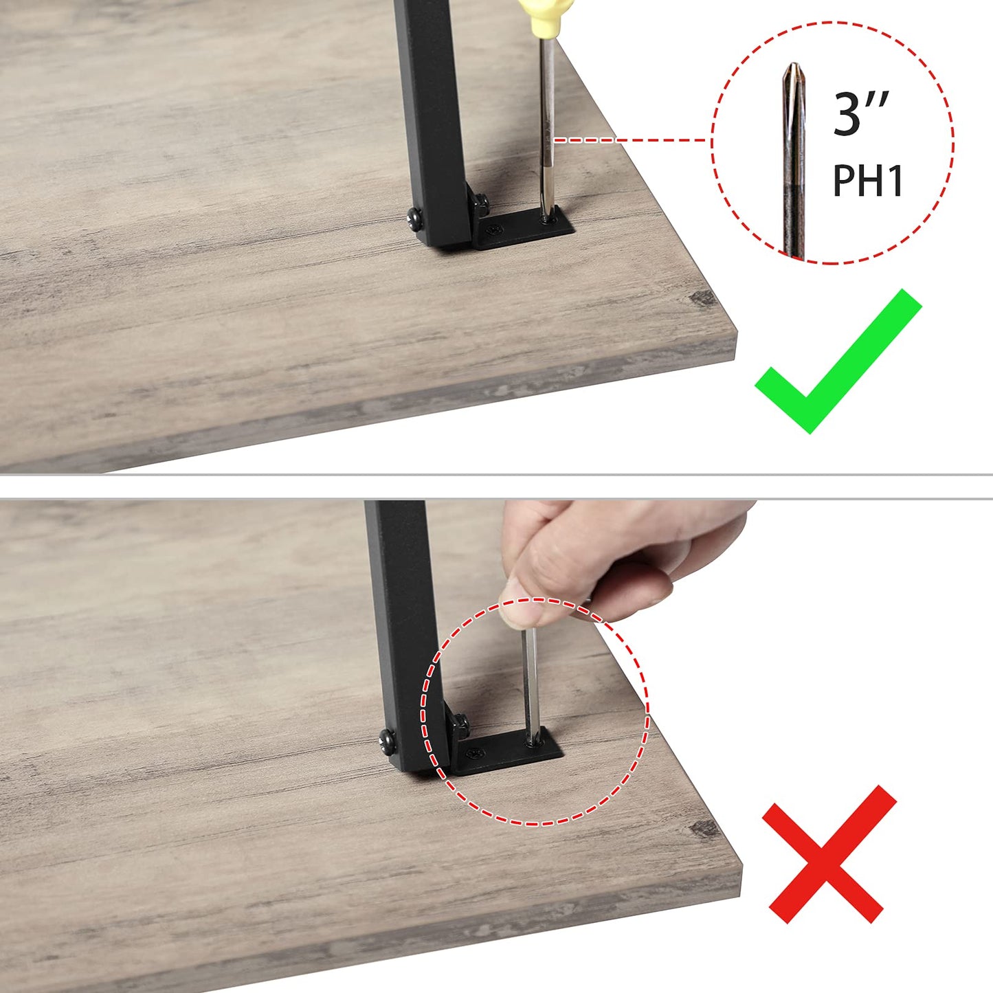 HOOBRO Industrial Style Folding TV Tray Table 4-Piece Set with Storage Rack