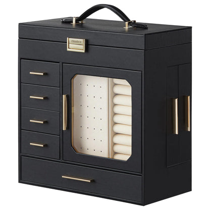 HOOBRO Jewelry Storage Box with Mirror