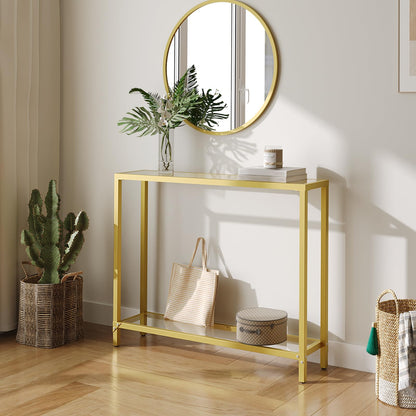HOOBRO 39.4 inch Metal Frame Entryway Console Table