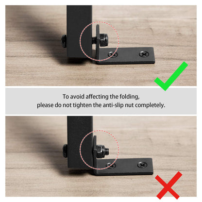 HOOBRO Greige Folding TV Tray Side Table / 2PICS