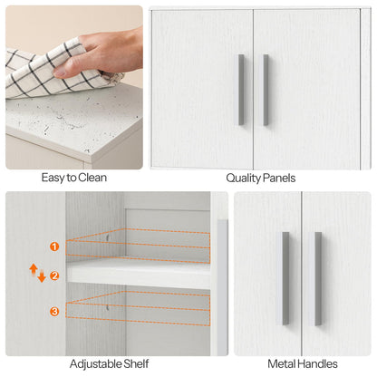 HOOBRO Bathroom Wall Cabinet & Medicine Cabinet with Adjustable Shelf