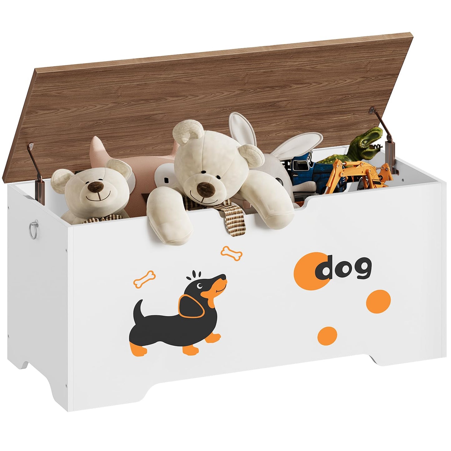 HOOBRO 39.4-inch Wood Toy Box & Storage Bench
