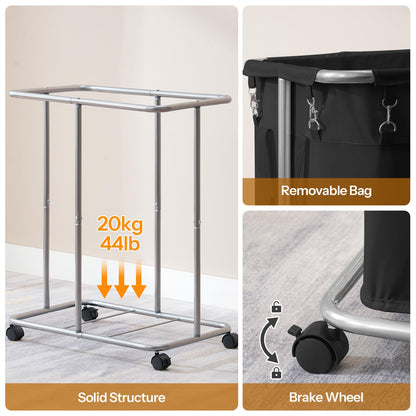 HOOBRO 170L(45 Gallons) Laundry Basket with Wheels