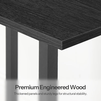 HOOBRO Small End Table with Charging Station, Narrow Side Table with USB Port and Outlets, Skinny Sofa Table, Slim Nightstand, Living Room, Bedroom, Black BK240UBZ01