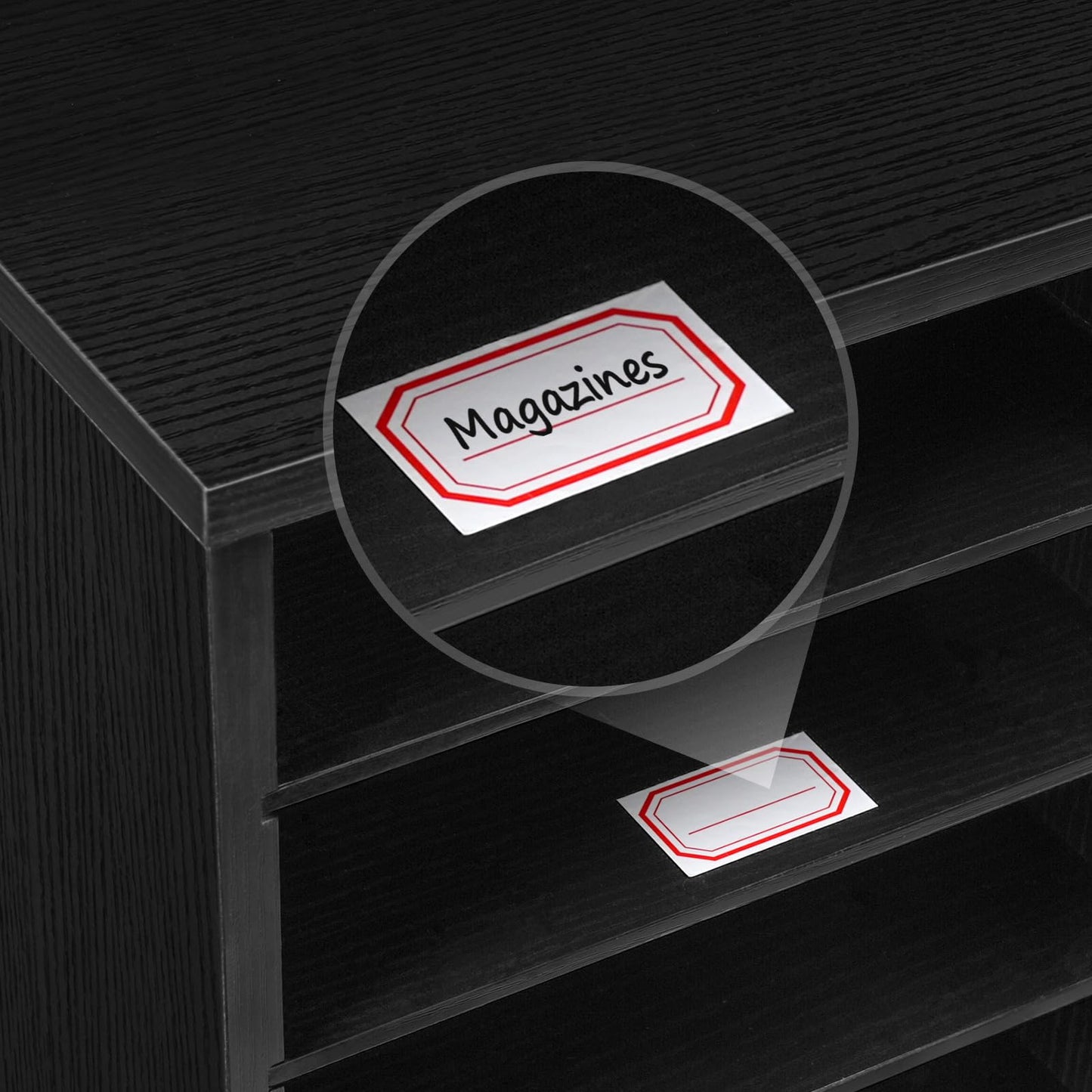HOOBRO 12-Compartment Office File Cabinet with Adjustable Shelves