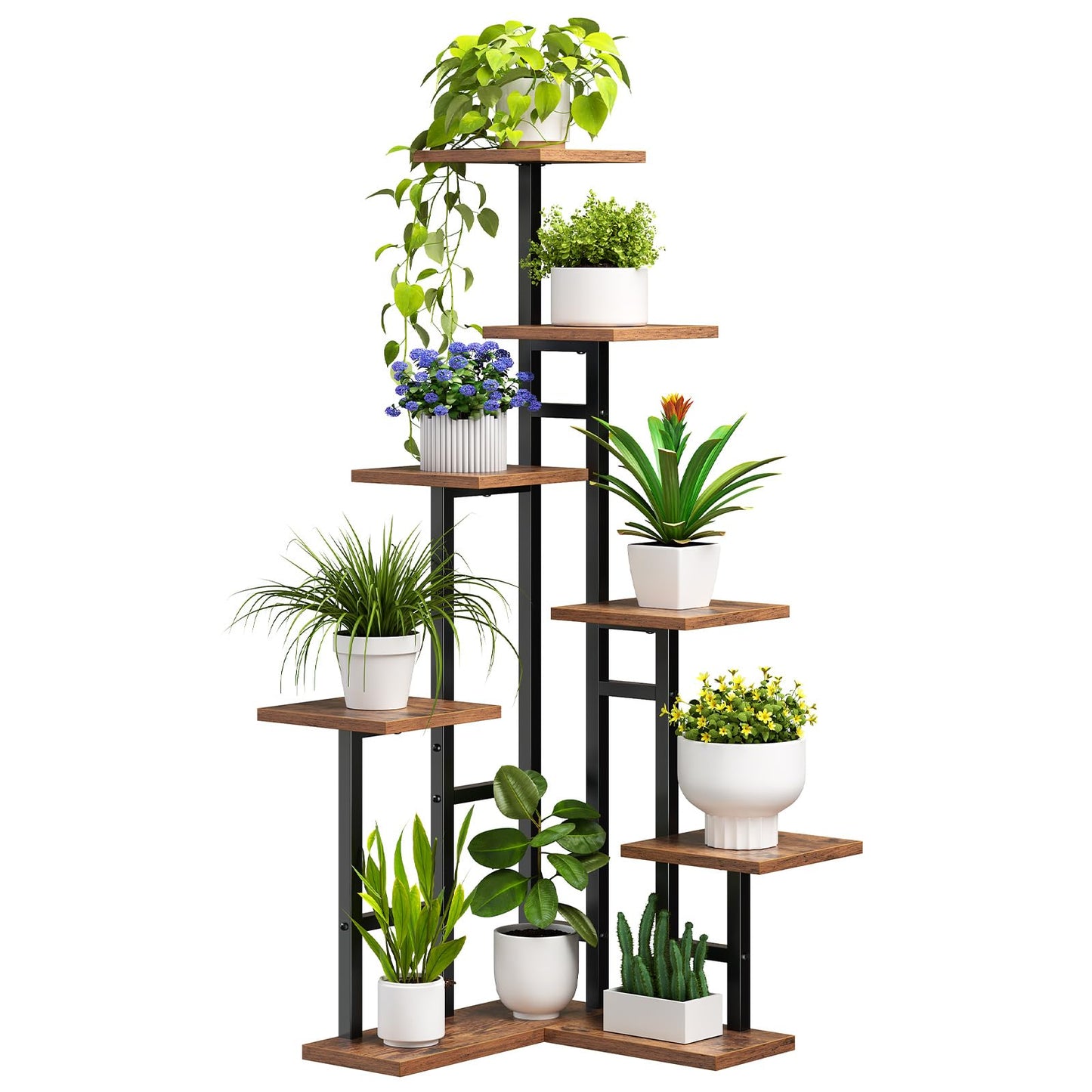 HOOBRO 7-Tier Indoor Corner Plant Stand