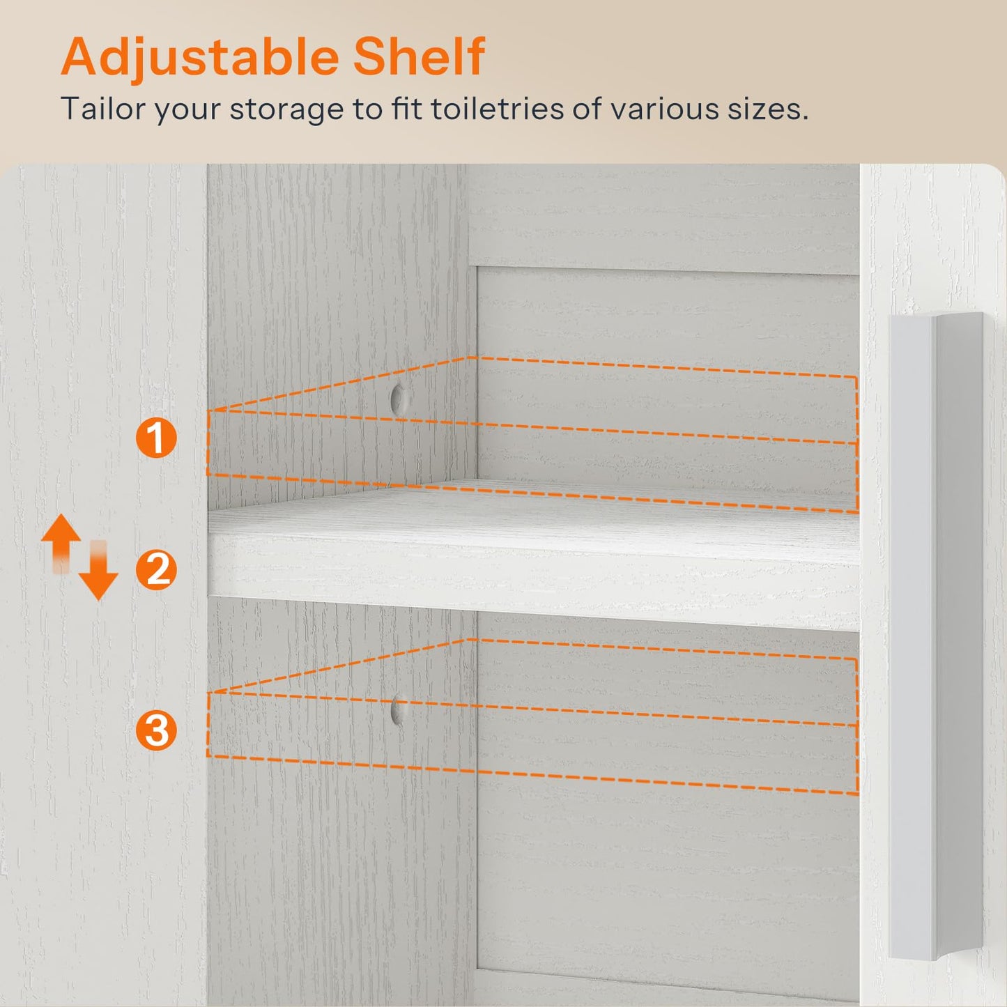 HOOBRO Bathroom Wall Cabinet & Medicine Cabinet with Adjustable Shelf