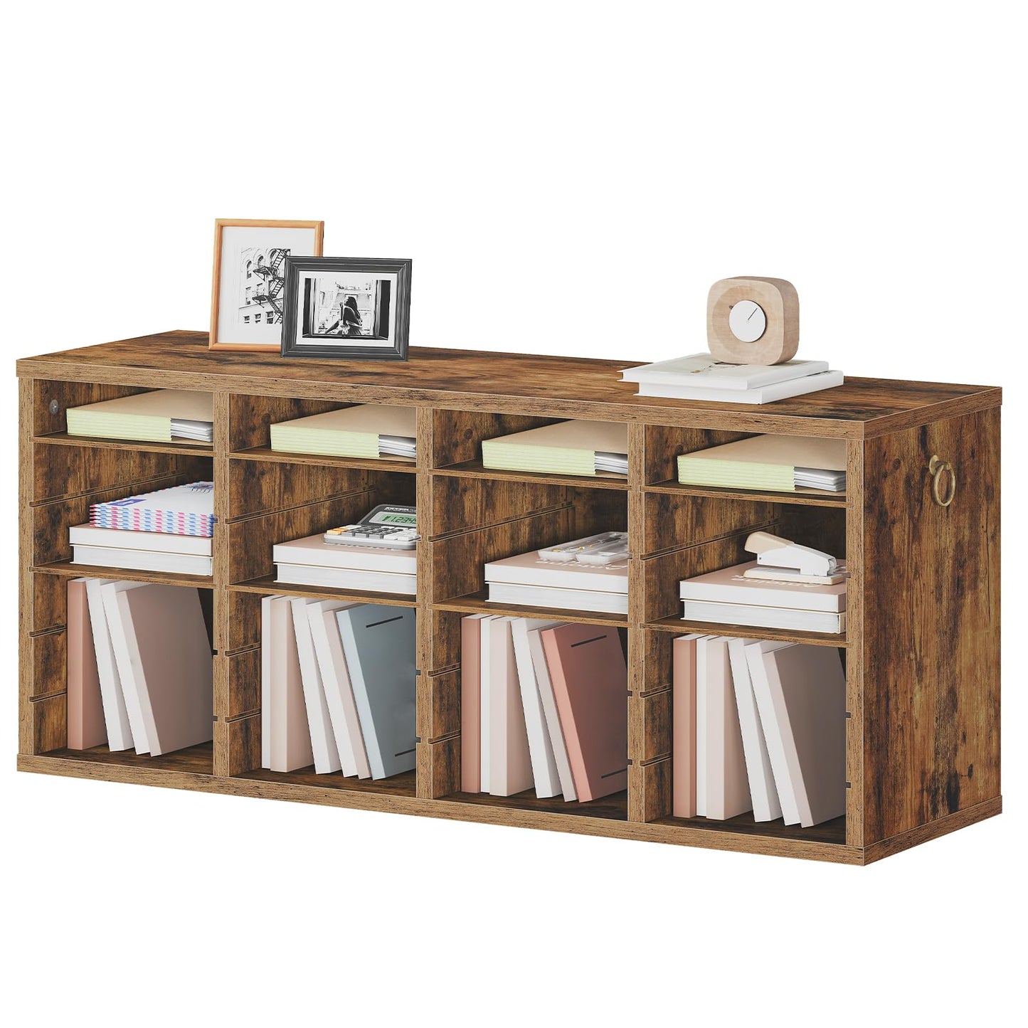 HOOBRO 24-Compartment Office Mailbox File Organizer with Adjustable Shelves