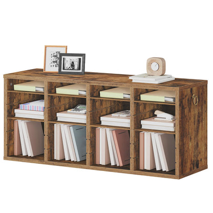 HOOBRO 24-Compartment Office Mailbox File Organizer with Adjustable Shelves